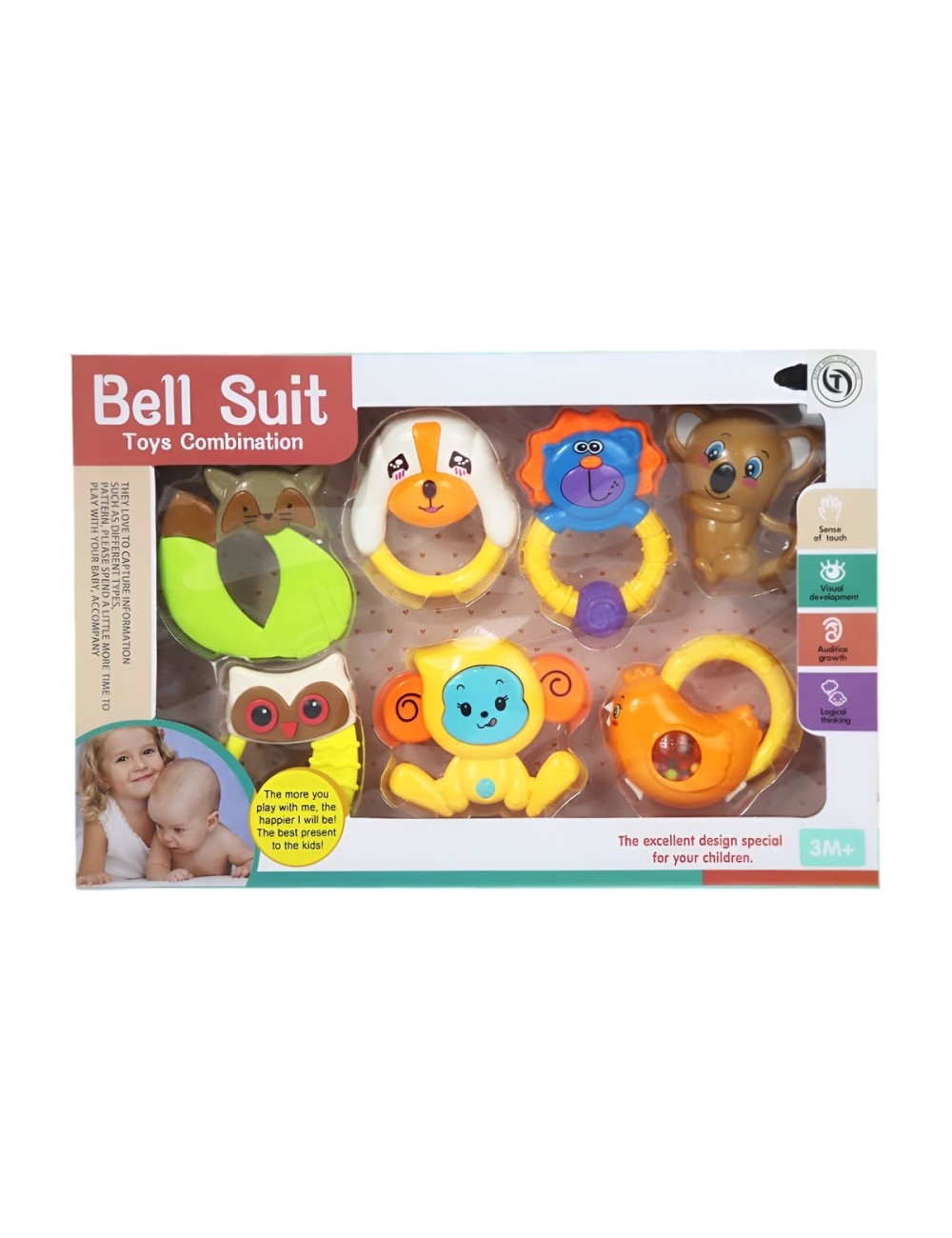 Sonajeros Juguete Estimulacion Y Desarrollo Set X 7 Unidades