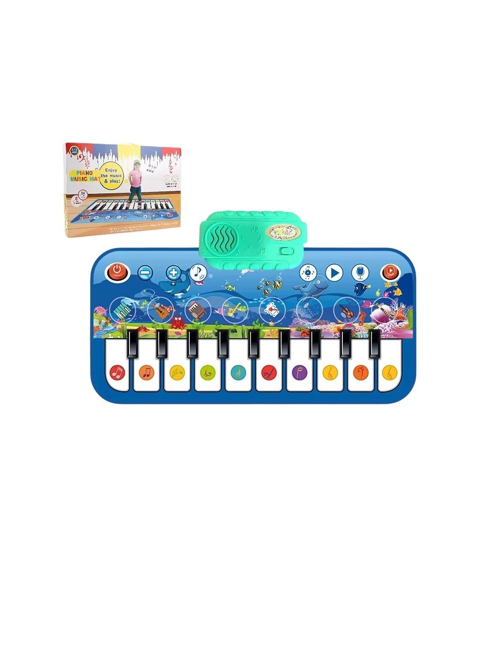 Piano Tape Musical Mundo Marino Juguete + Baterias