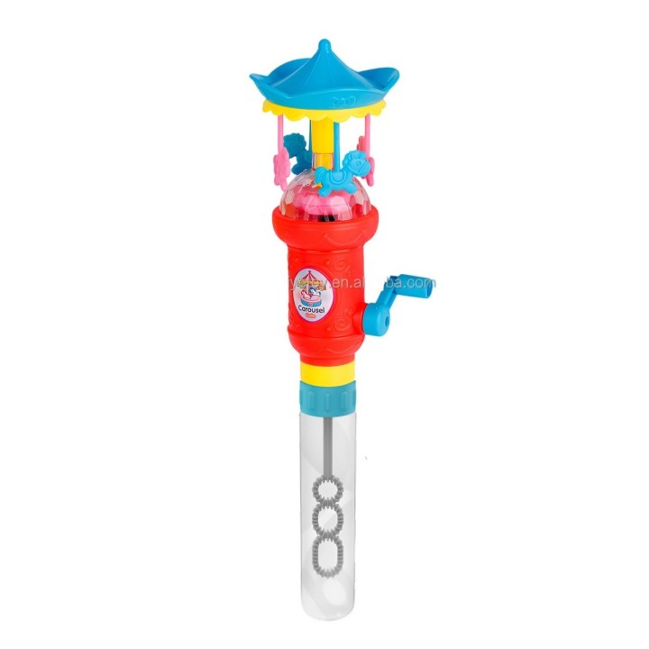 Burbujero Figura Carrusel Caballos Poni Juguete Interactivo