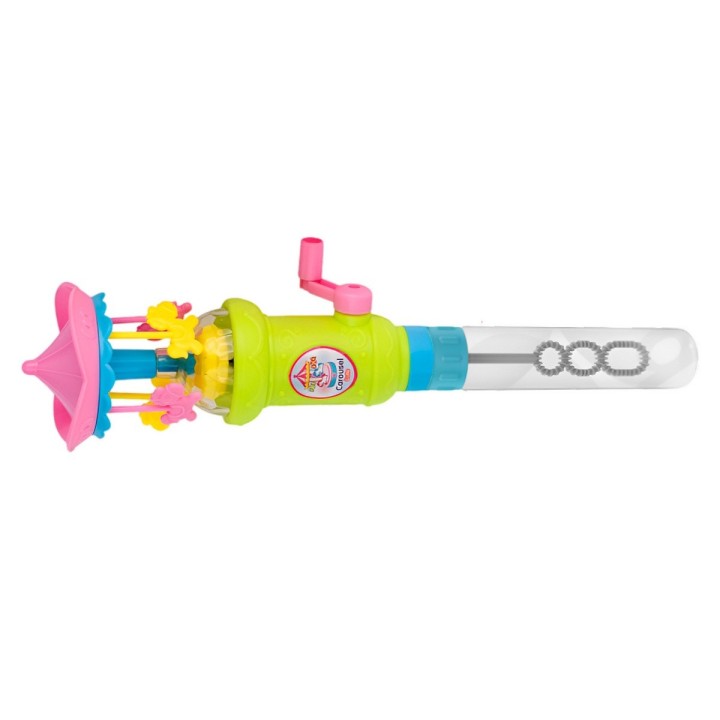 Burbujero Figura Carrusel Caballos Poni Juguete Interactivo