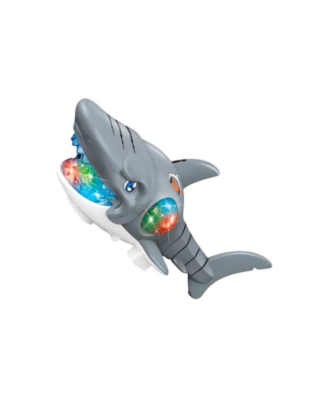 Tiburon Robot Juguete Interactivo Luces Sonido + Baterias