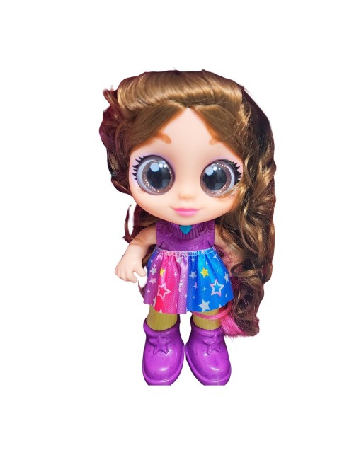 Muñeca Ojos Expresivos Con Mascota Y Accesorios Juguete Niña