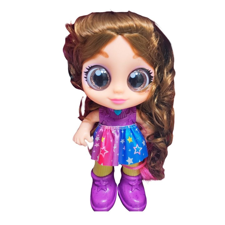 Muñeca Ojos Expresivos Con Mascota Y Accesorios Juguete Niña