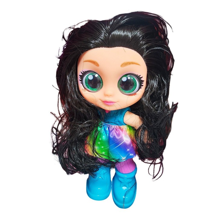 Muñeca Ojos Expresivos Con Mascota Y Accesorios Juguete Niña