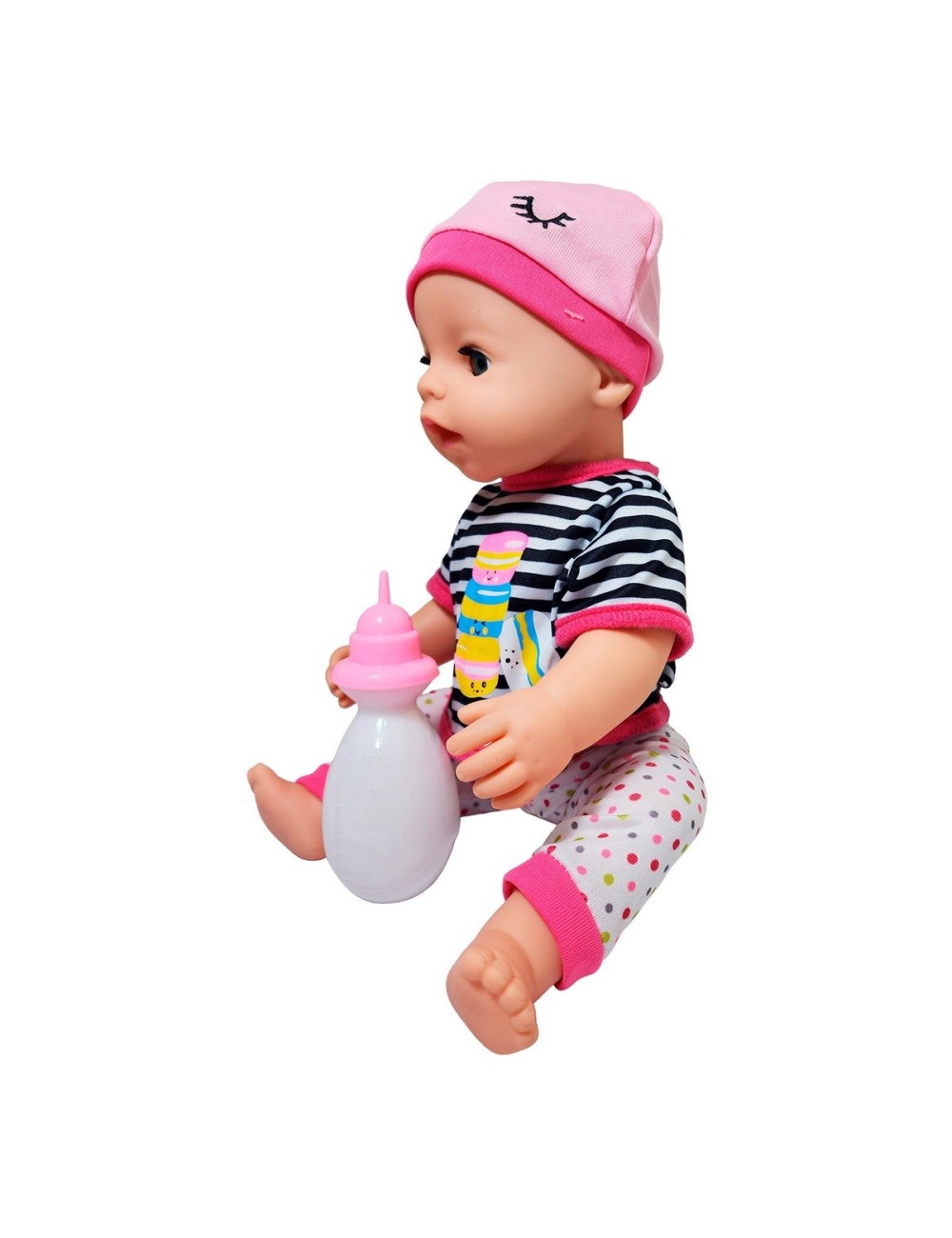 Muñeco Bebe Bebote Con Pijama Juguete Niña + Tetero