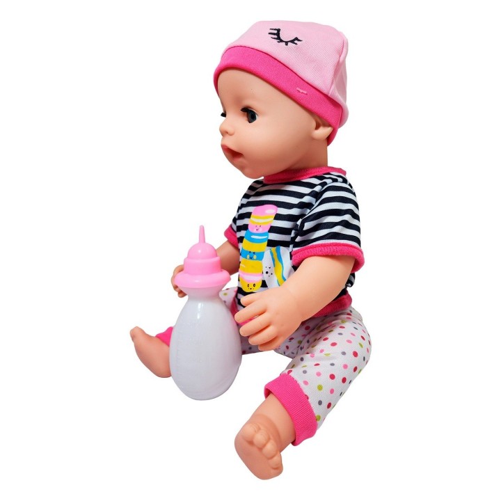 Muñeco Bebe Bebote Con Pijama Juguete Niña + Tetero