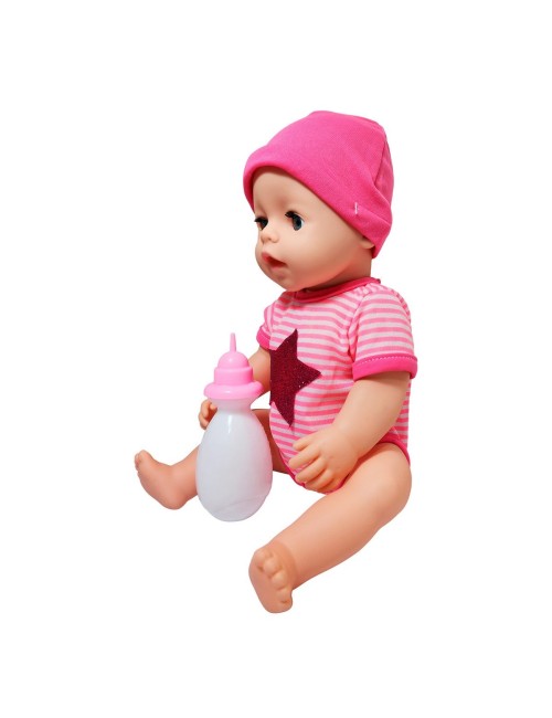 Muñeco Bebe Bebote Con Pijama Juguete Niña + Tetero