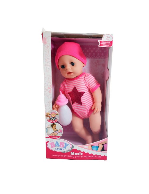 Muñeco Bebe Bebote Con Pijama Juguete Niña + Tetero