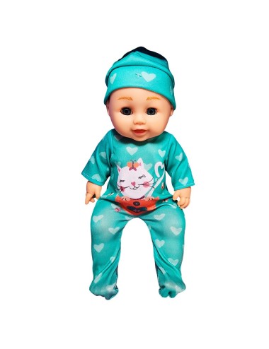 Muñeco Bebe Bebote Pijama Utencilios Babero Juguete Tetero