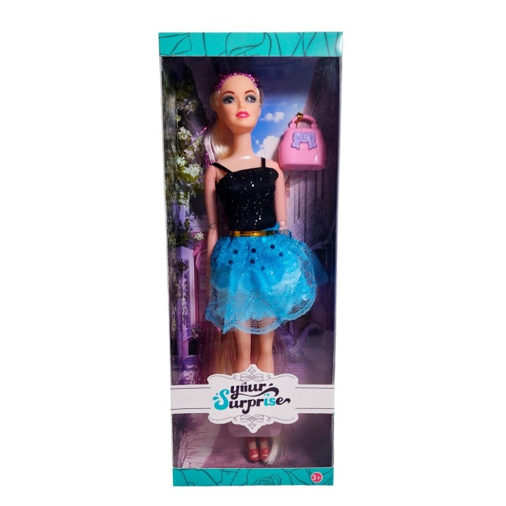 Muñeca Vestido De Encaje + Accesorio Juguete Niña