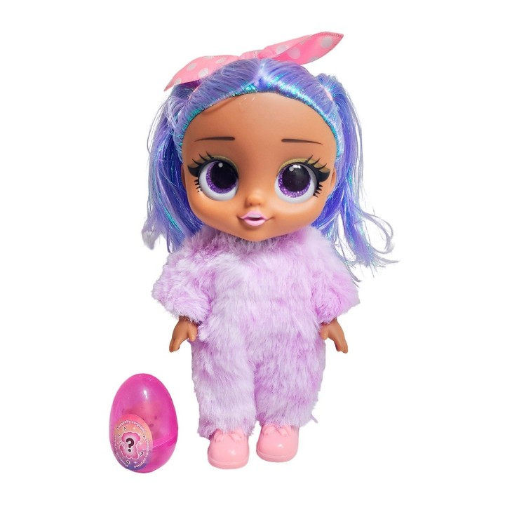 Muñeca Bebe Pijama Peluche Fashion + Mascota Juguete