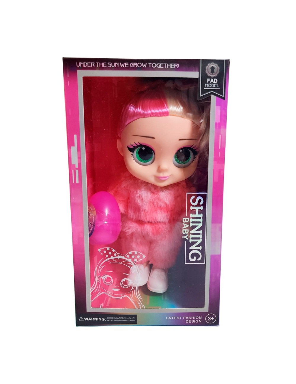 Muñeca Bebe Pijama Peluche Fashion + Mascota Juguete