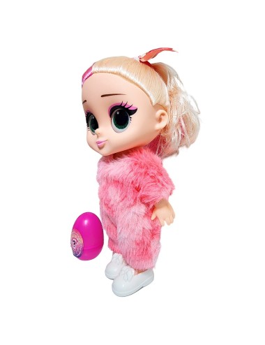 Muñeca Bebe Pijama Peluche Fashion + Mascota Juguete