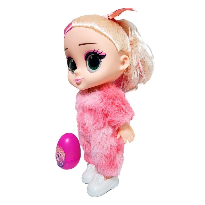 Muñeca Bebe Pijama Peluche Fashion + Mascota Juguete
