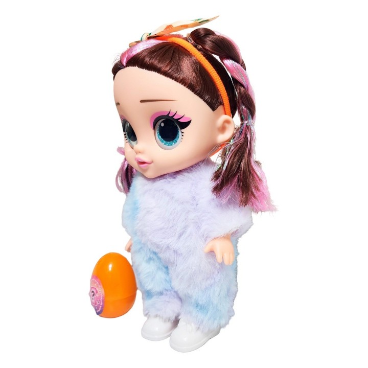 Muñeca Bebe Pijama Peluche Fashion + Mascota Juguete