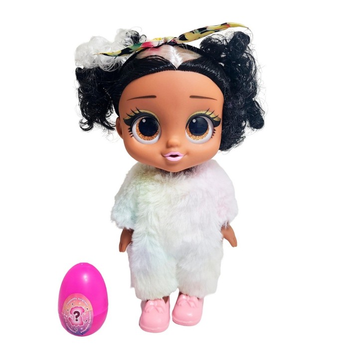 Muñeca Bebe Pijama Peluche Fashion + Mascota Juguete