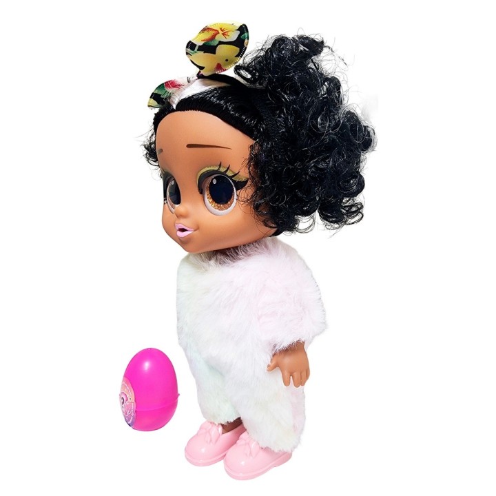 Muñeca Bebe Pijama Peluche Fashion + Mascota Juguete