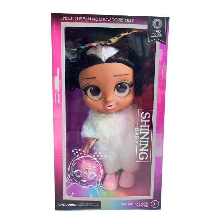 Muñeca Bebe Pijama Peluche Fashion + Mascota Juguete
