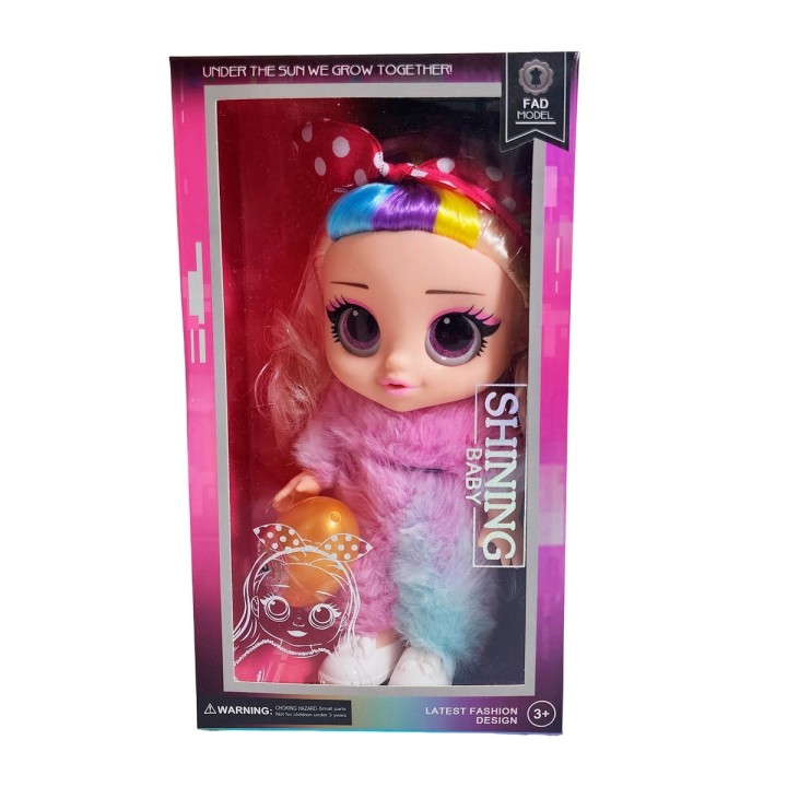 Muñeca Bebe Pijama Peluche Fashion + Mascota Juguete