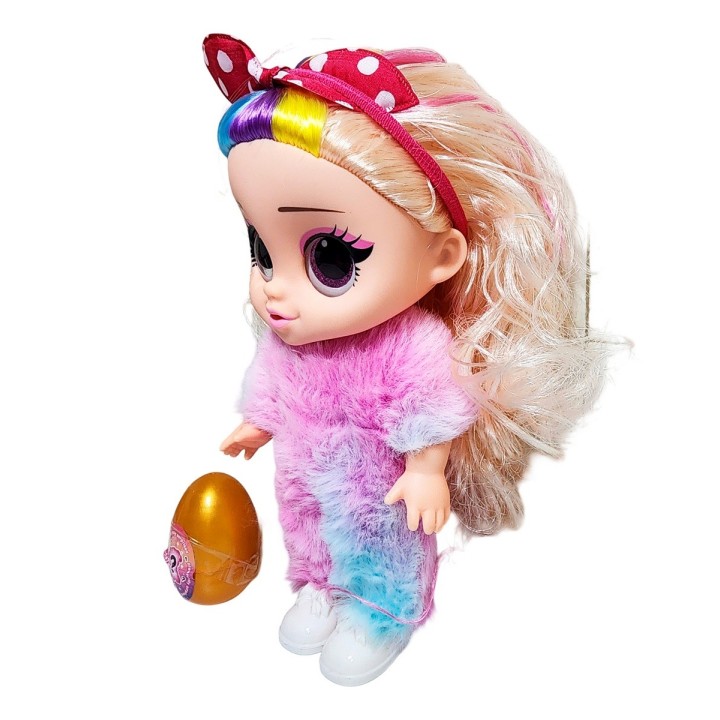 Muñeca Bebe Pijama Peluche Fashion + Mascota Juguete