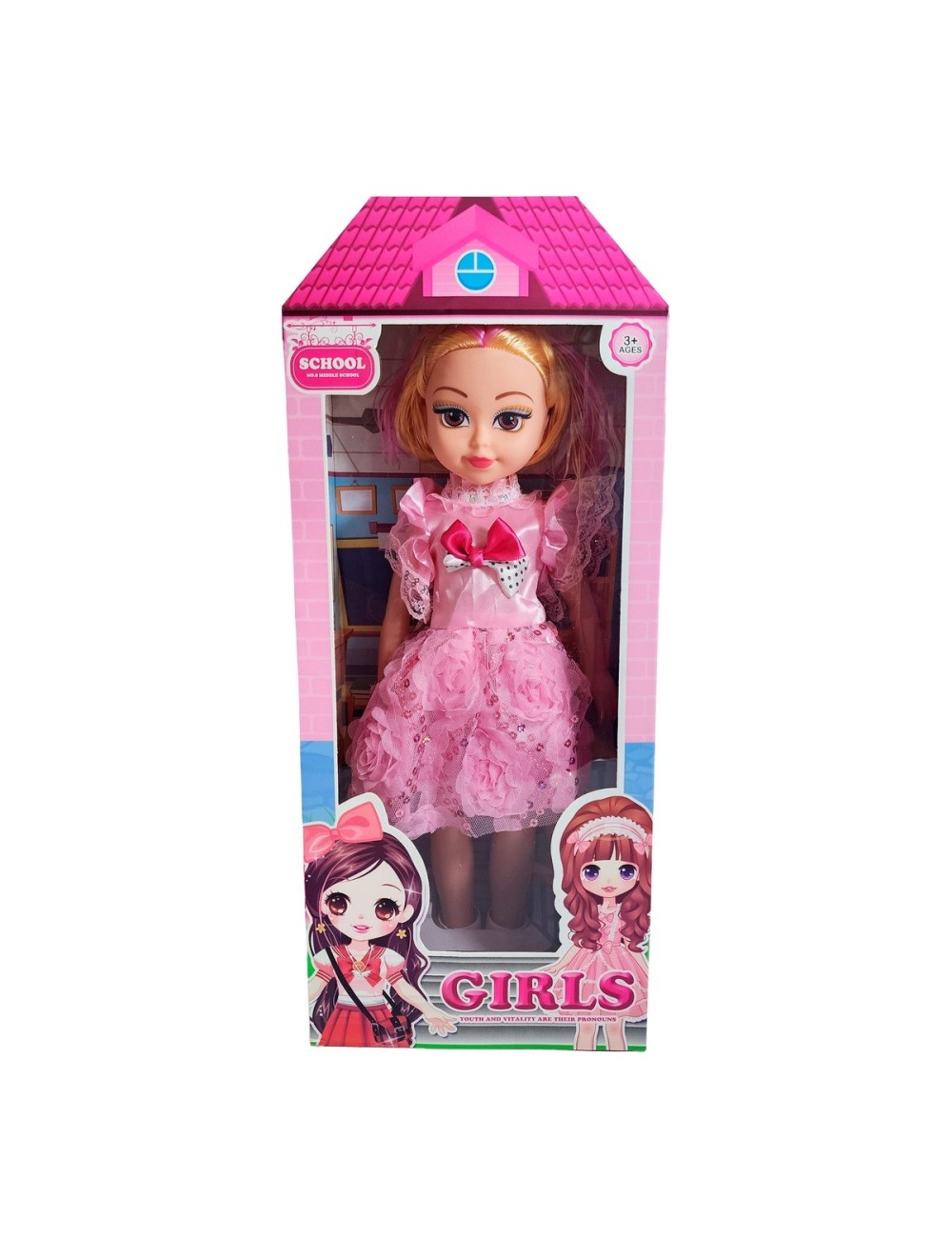 Muñeca Juguete Niña Con Vestido Realista Interactiva+ Zapato
