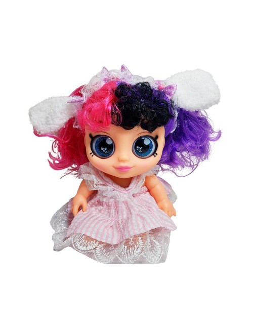 Muñeca Ojos Expresivos Con Vestido Juguete Interactivo Niñas