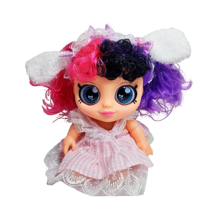 Muñeca Ojos Expresivos Con Vestido Juguete Interactivo Niñas