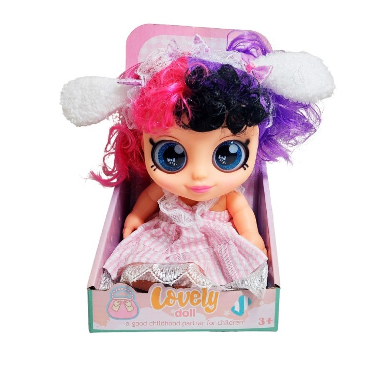Muñeca Ojos Expresivos Con Vestido Juguete Interactivo Niñas