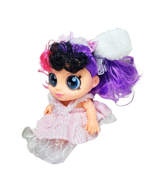 Muñeca Ojos Expresivos Con Vestido Juguete Interactivo Niñas