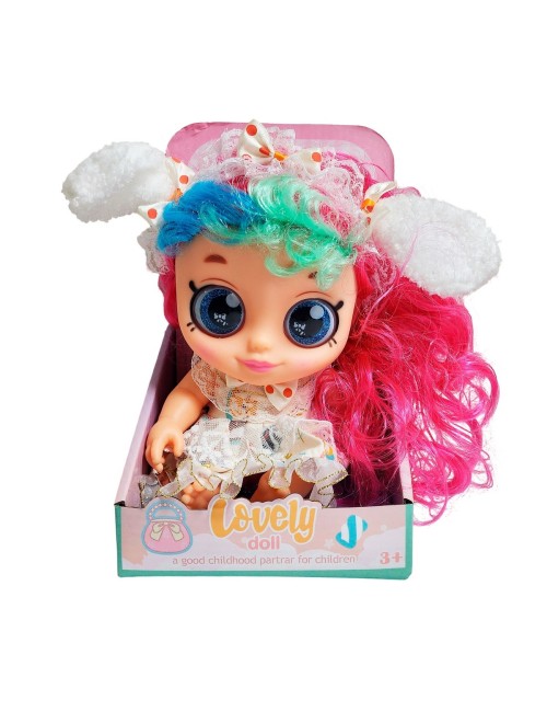 Muñeca Ojos Expresivos Con Vestido Juguete Interactivo Niñas