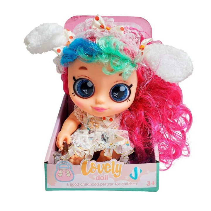 Muñeca Ojos Expresivos Con Vestido Juguete Interactivo Niñas