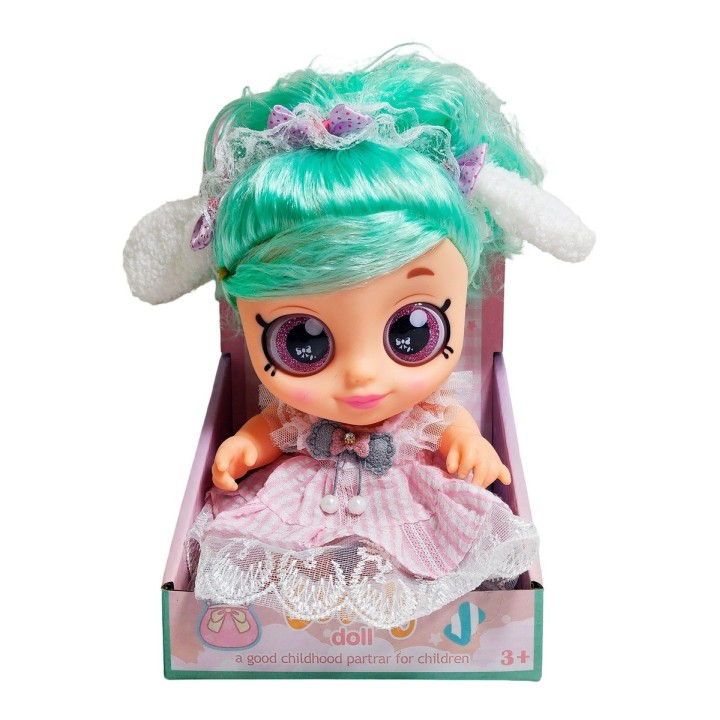 Muñeca Ojos Expresivos Con Vestido Juguete Interactivo Niñas