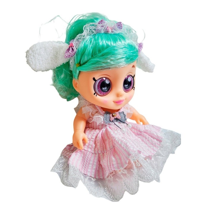 Muñeca Ojos Expresivos Con Vestido Juguete Interactivo Niñas