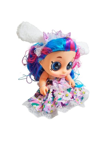 Muñeca Ojos Expresivos Con Vestido Juguete Interactivo Niñas