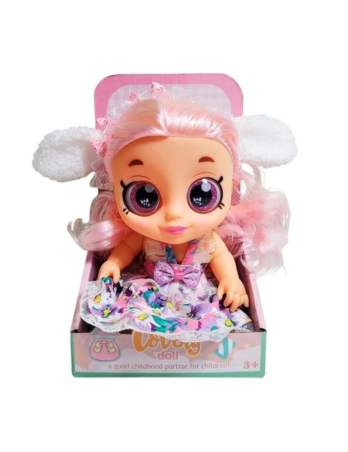 Muñeca Ojos Expresivos Con Vestido Juguete Interactivo Niñas