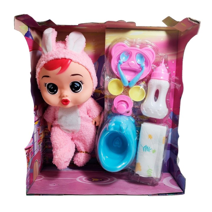 Muñeco Bebe Bebote Con Pijama Peluche Bacinilla Tetero