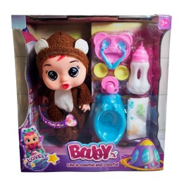 Muñeco Bebe Bebote Con Pijama Peluche Bacinilla Tetero