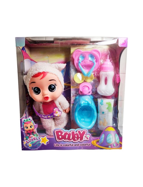 Muñeco Bebe Bebote Con Pijama Peluche Bacinilla Tetero