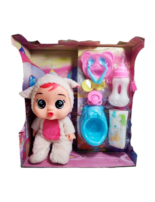 Muñeco Bebe Bebote Con Pijama Peluche Bacinilla Tetero