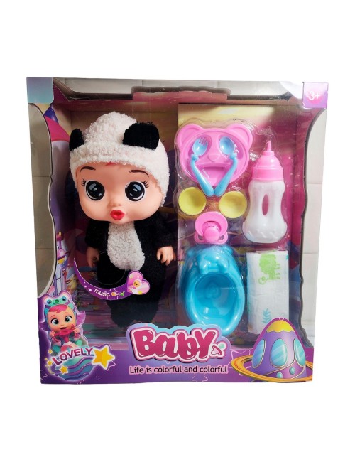 Muñeco Bebe Bebote Con Pijama Peluche Bacinilla Tetero