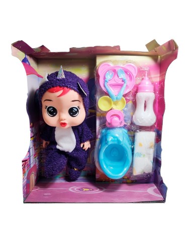 Muñeco Bebe Bebote Con Pijama Peluche Bacinilla Tetero