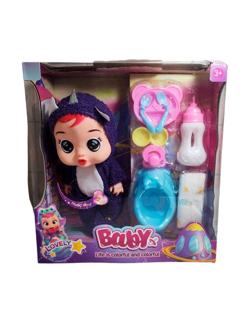 Muñeco Bebe Bebote Con Pijama Peluche Bacinilla Tetero