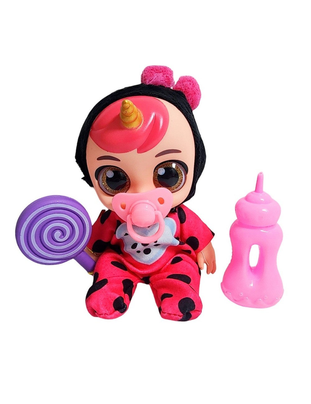 Muñeco Bebe Bebote Con Pijama Peluche Paleta Y Tetero