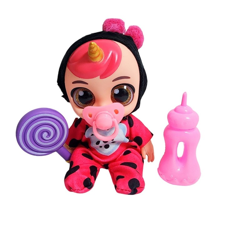 Muñeco Bebe Bebote Con Pijama Peluche Paleta Y Tetero