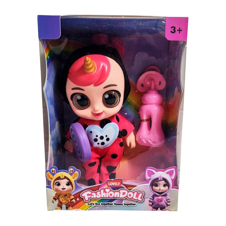 Muñeco Bebe Bebote Con Pijama Peluche Paleta Y Tetero