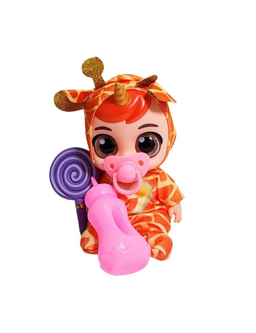 Muñeco Bebe Bebote Con Pijama Peluche Paleta Y Tetero