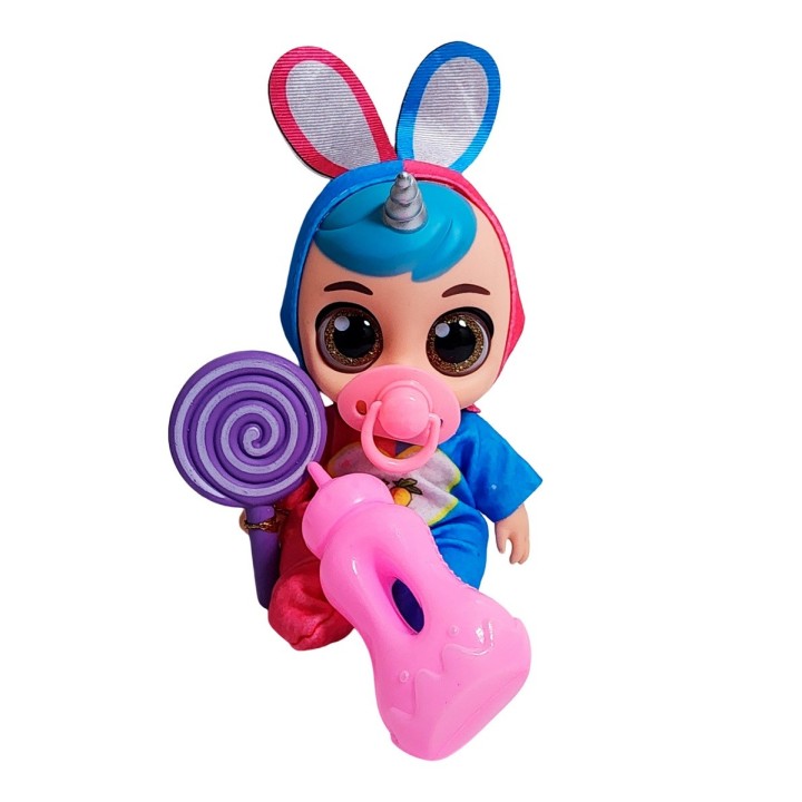 Muñeco Bebe Bebote Con Pijama Peluche Paleta Y Tetero