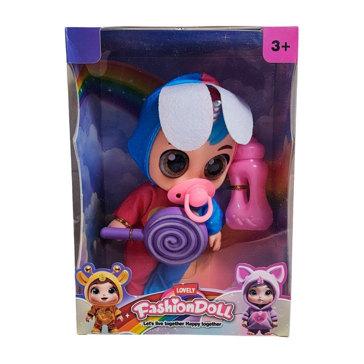 Muñeco Bebe Bebote Con Pijama Peluche Paleta Y Tetero
