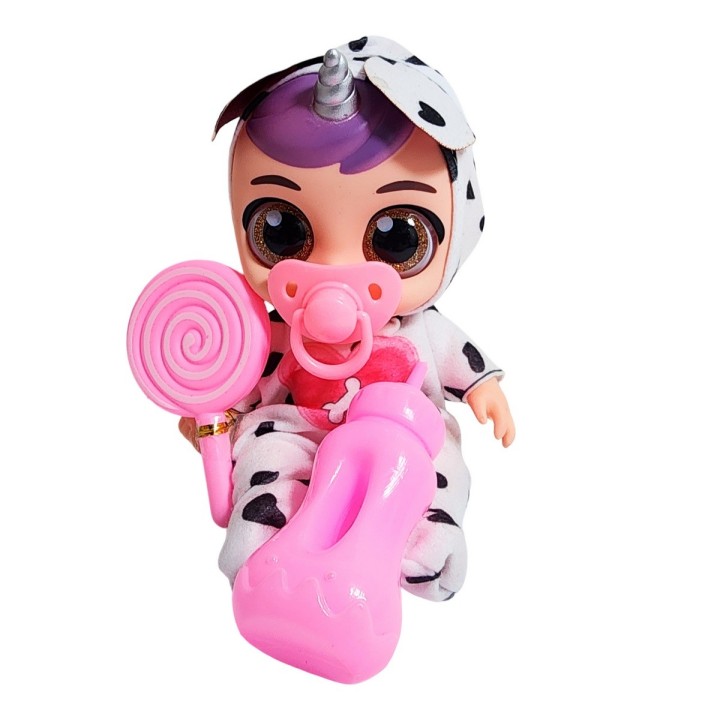 Muñeco Bebe Bebote Con Pijama Peluche Paleta Y Tetero