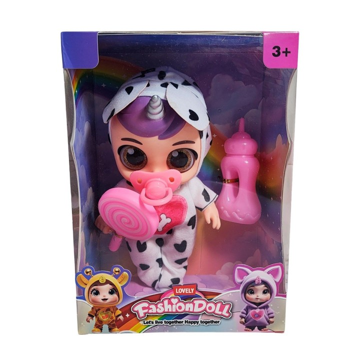 Muñeco Bebe Bebote Con Pijama Peluche Paleta Y Tetero